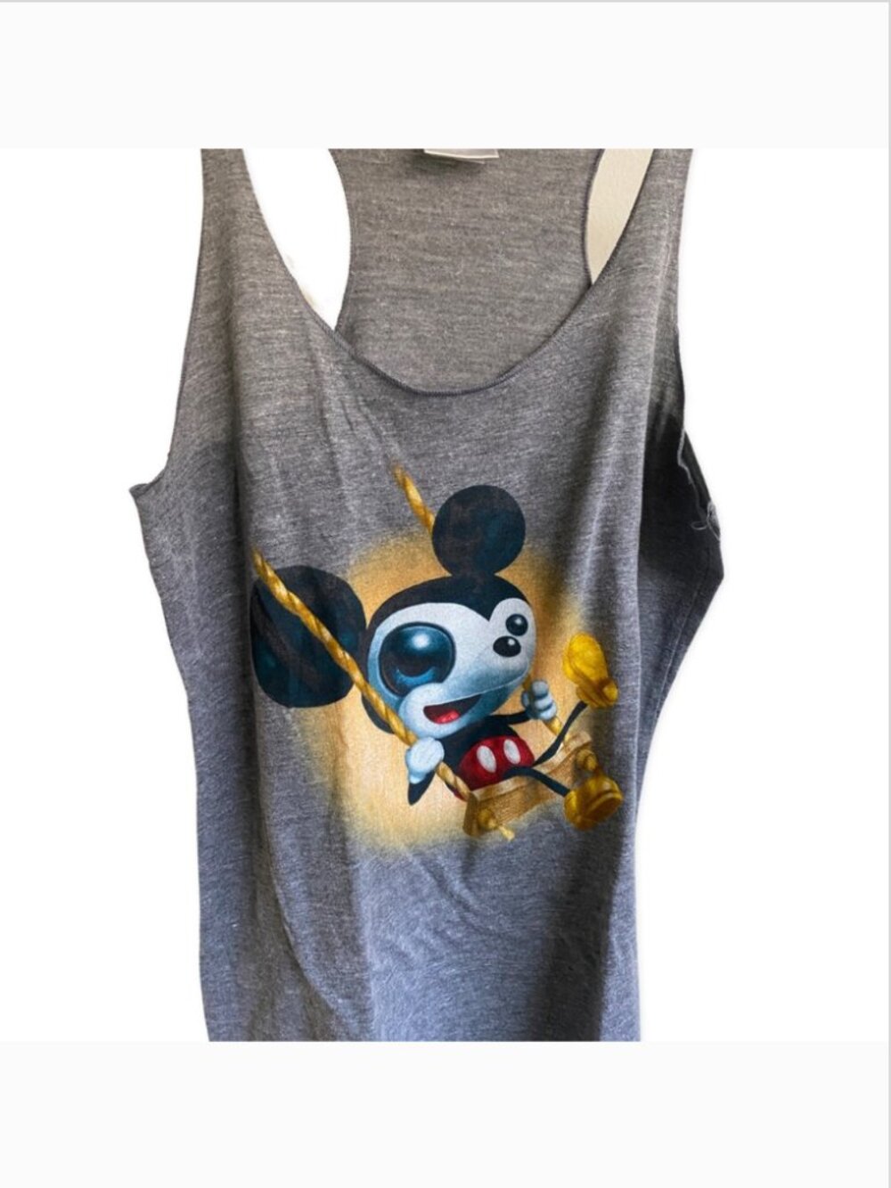 Rare Disney WonderGround Gallery Mickey Mouse Tank Top Sz M